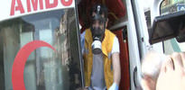 Gaz maskeli 112!