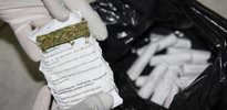 Poşetten esrar çıkmayınca polisi aradı