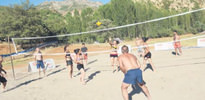 Pülümür'de beach volley