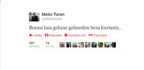 Türk muhabirden Beni kurtarın tweeti