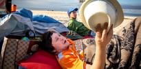 Copacabana plajı yatakhaneye döndü
