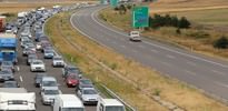 TEM'de 15 kilometrelik bayram kuyruğu