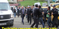 Savcıyı şehit eden teröristin cenazesine tepki