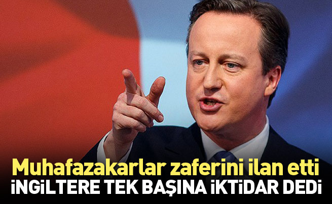 İngiltere'de Muhafazakar Parti tek başına iktidar