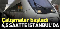Hızlı tren çalışmaları için sahaya indiler