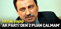 Muhsin Yazıcıoğlu ittifak ile Ak Parti'den 2 puan çalmam demişti