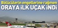 O havaalanına ilk uçak indi