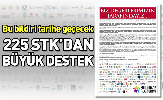 225 STK'dan AK Parti'ye destek ilanı
