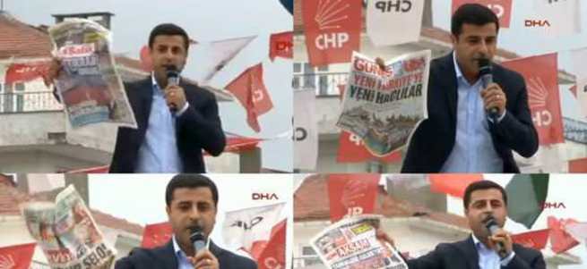 Demirtaş Sabah gazetesini hedef gösterdi