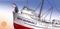 İsrail medyasından skandal Erdoğan ve Mavi Marmara karikatürü