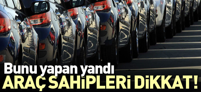 Araç satarken bunu yapan yandı