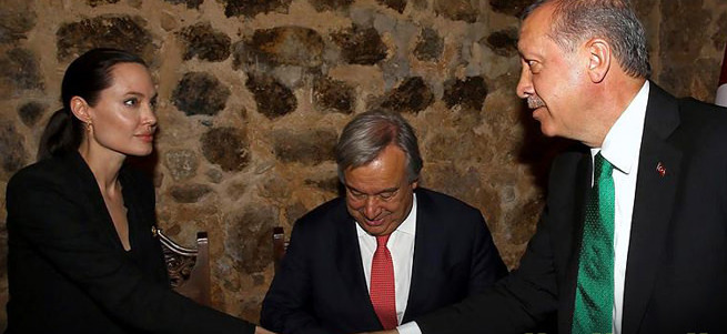 Erdoğan Jolie ile görüştü