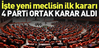Yeni meclisin ilk kararı resmi gazetede yayınlandı