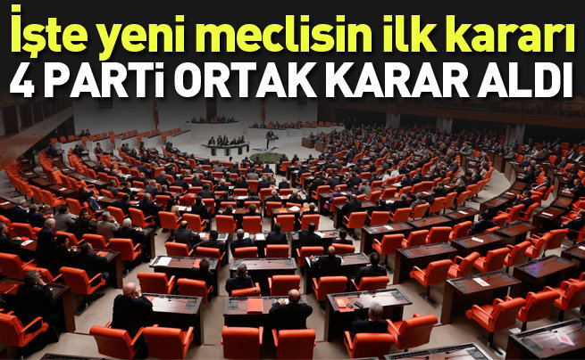 Yeni meclisin ilk kararı resmi gazetede yayınlandı