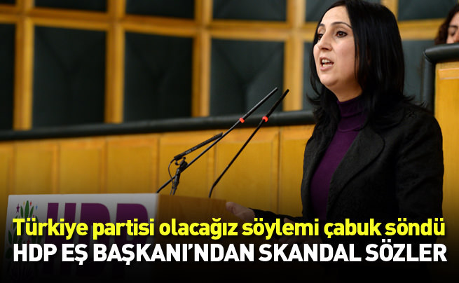 HDP Eş Başkanı'ndan skandal sözler: Henüz zamanı gelmedi