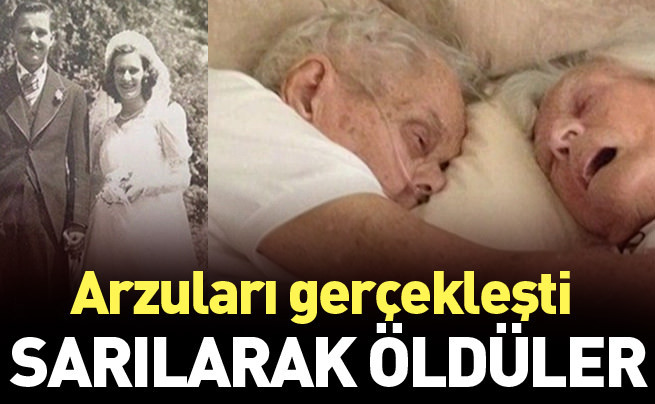 Yaşlı çift arzuladıkları gibi kol kola öldü