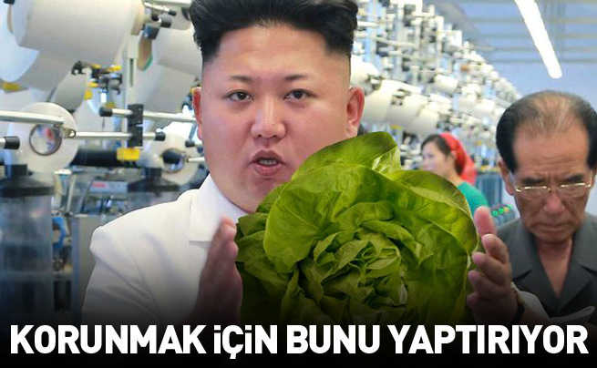Zehirlenme korkusundan mikroskopla salatayı inceletiyor