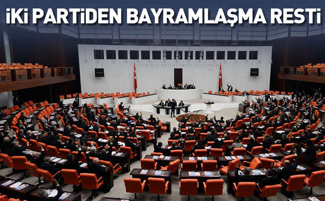 İki partiden bayramlaşma resti