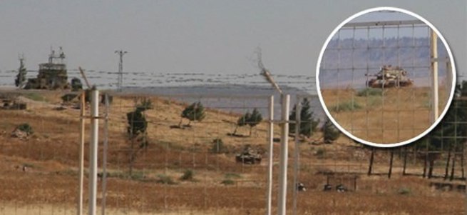 Tankların namluları Suriye'ye çevrildi
