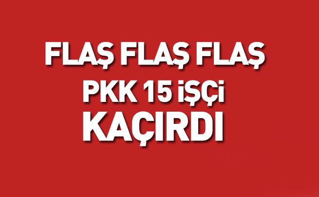 PKK Şırnak'ta 15 işçiyi kaçırdı
