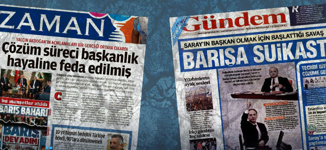 Zaman ve Özgür Gündem'den manşet kardeşliği