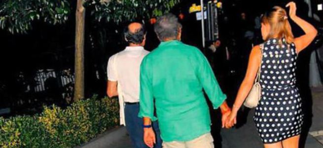 Güneri Cıvaoğlu genç sevgilisiyle yakalandı