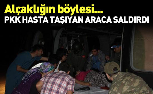PKK saldırısı altında hamile kadını taşıdılar