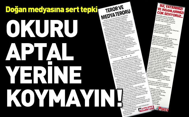 Doğan medyasının açıklamasına tepki yağıyor