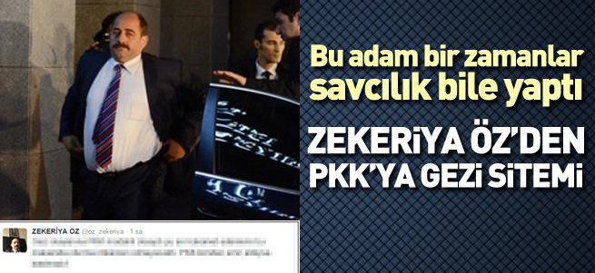 Zekeriya Öz’den PKK’ya gezi sitemi!