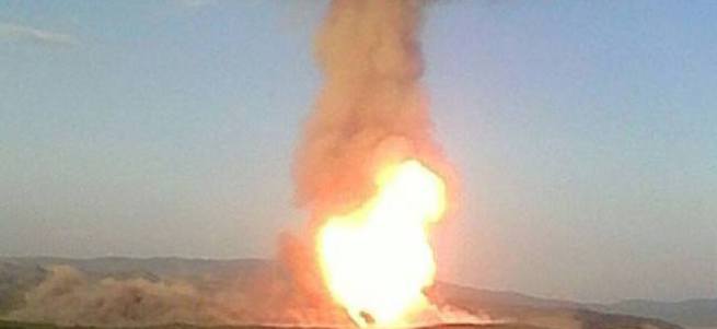 Kars'ta doğalgaz boru hattında patlama