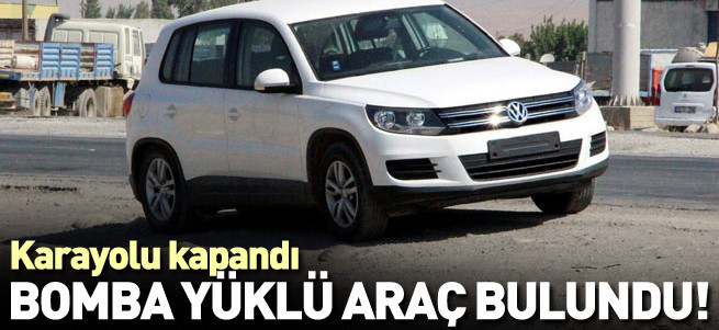 Silopi'de bomba yüklü araç bulundu