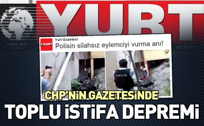 Yurt gazetesinde istifa depremi