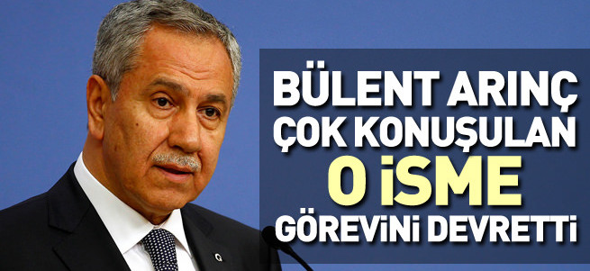 Bülent Arınç görevini Tuğrul Türkeş'e devretti