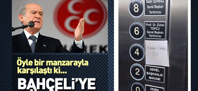 MHP asansöründe Bahçeli'ye büyük şok