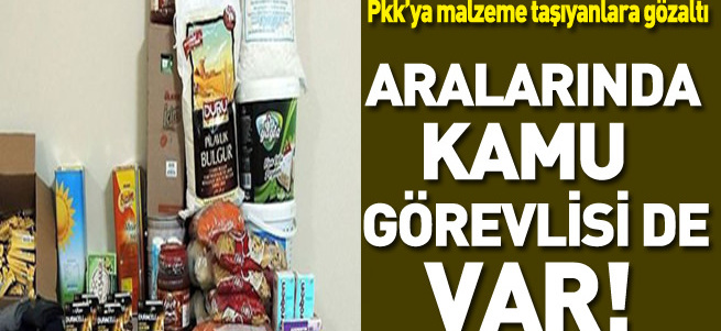 PKK'ya malzeme taşıyan 3 kişiye gözaltı