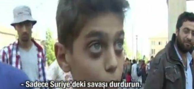 Suriyeli çocuktan dünya liderlerine mesaj