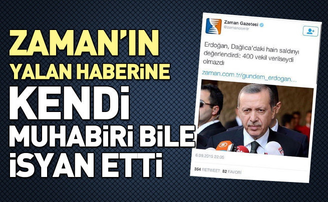 Zaman muhabiri bile gazetesine isyan etti