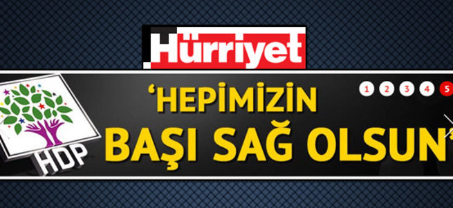 Hürriyet terör örgütünün propagandasına devam ediyor