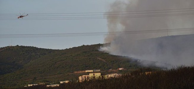 İstanbul'da askeri bölgede yangın