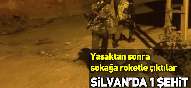Diyarbakır'da polise roketli saldırı: 1 şehit
