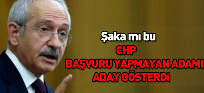 CHP Ali Özgündüz'ü yanlışlıkla aday gösterdi