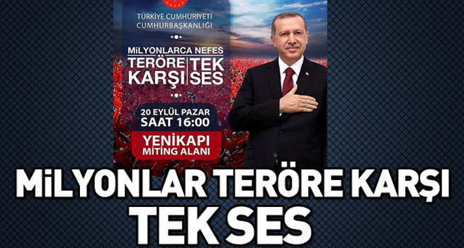 Teröre karşı tek ses