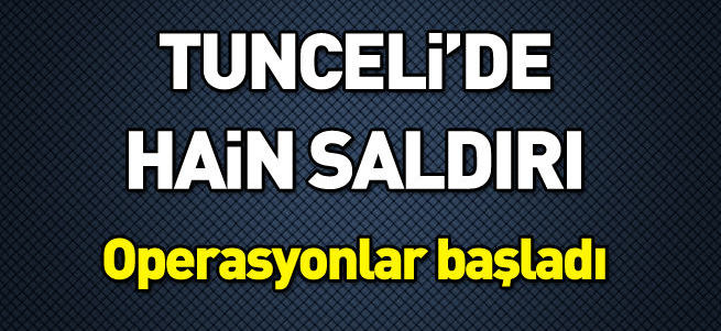 Tunceli'de özel harekat polisine saldırı!