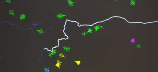 Suriye sınırının anlık radar görüntüsü yayınlandı