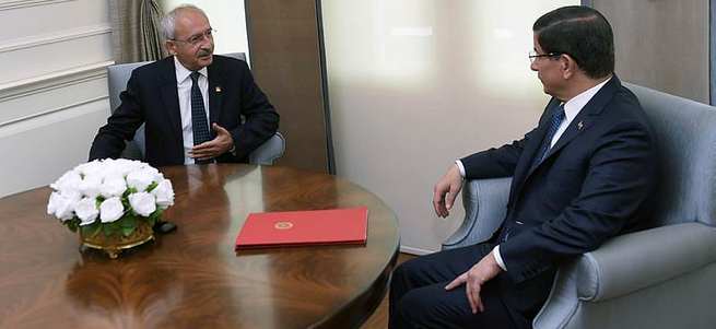 Davutoğlu - Kılıçdaroğu görüşmesi sona erdi