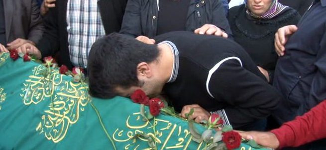 Cenazede HDP ve PKK'ya tepki