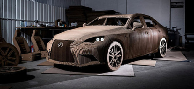 Lexus, kartondan gerçek araba yaptı!