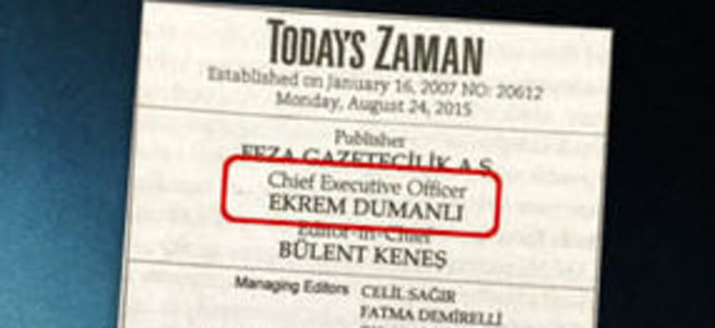 Today's Zaman'ın künyesi yalanlıyor