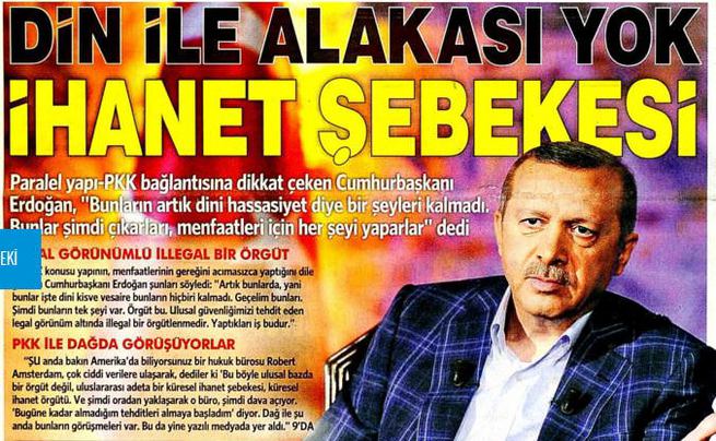 Erdoğan: FETÖ bir ihanet şebekesi