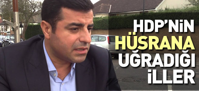 5 İl HDP'yi hüsrana uğrattı